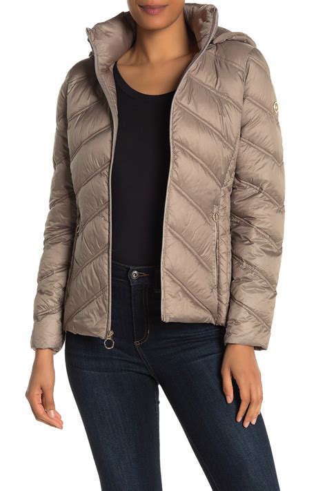 michael kors foldable coat|Michael Kors packable puffer coat.